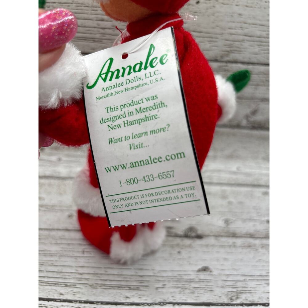 Annalee Dolls Very Merry Red Pixie Elf 9” Holiday Collectible Retired - Picture 5 of 6